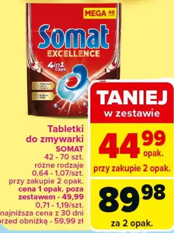 Carrefour Tabletki do zmywarki Somat oferta