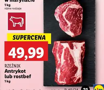 Lidl Stek z rostbefu wołowego Rzeźnik codzienna dostawa oferta