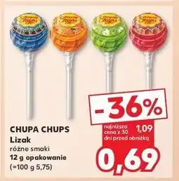 Kaufland Lizak strawberry Chupa chups oferta