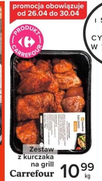 Carrefour Market Zestaw z kurczaka na grill 1kg oferta