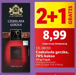 Lidl J. D. Gross Czekolada gorzka, 70% kakao oferta