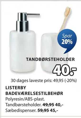 JYSK TANDBØRSTEHOLDER oferta