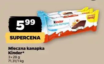 Netto Baton Kinder mleczna kanapka oferta