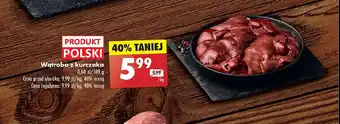 Biedronka Wątróbka z kurczaka polska oferta