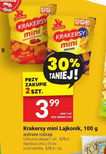 Twój Market Krakersy mini Lajkonik oferta