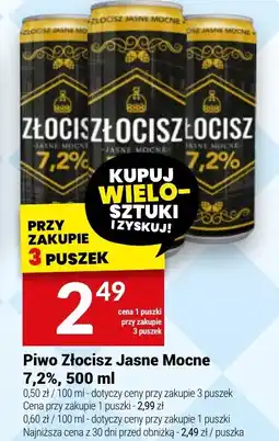 Twój Market Piwo Złocisz Jasne Mocne 7,2% oferta