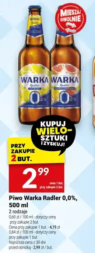 Twój Market Piwo Warka Radler 0,0% oferta