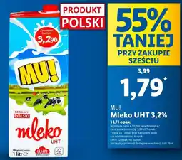 Lidl Mu! Mleko UHT 3,2% oferta