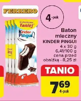 Carrefour Baton mleczny Kinder pingui oferta