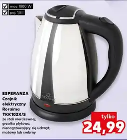 Kaufland ESPERANZA Czajnik elektryczny Roraima TKK102X/S oferta