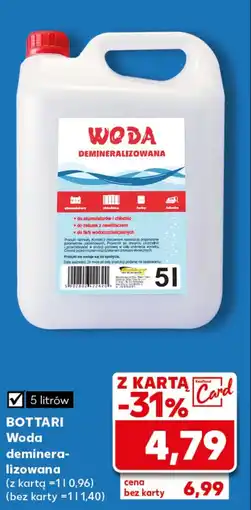 Kaufland Bottari Woda demineralizowana oferta