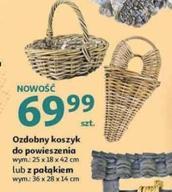 Auchan Ozdobny koszyk do podwieszania 1szt. oferta