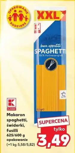 Kaufland Makaron fusilli K-classic oferta