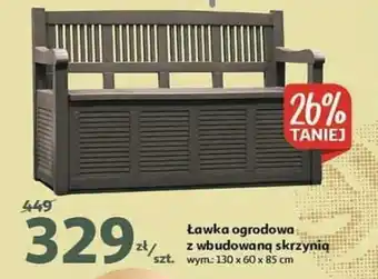 Auchan Ława ogrodowa z wbudowaną skrzynią oferta