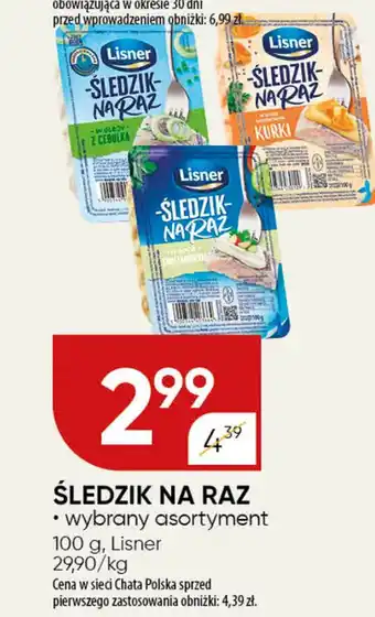 Chata Polska Śledzik na raz Lisner oferta