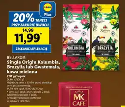 Lidl Bellarom Single Origin Kolumbia, Brazylia lub Gwatemala, kawa mielona oferta