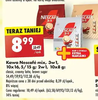 Biedronka Kawa Nescafe 3in1 brown sugar oferta