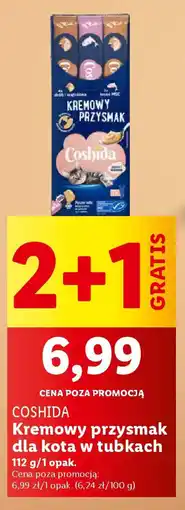 Lidl COSHIDA Kremowy przysmak dla kota w tubkach oferta