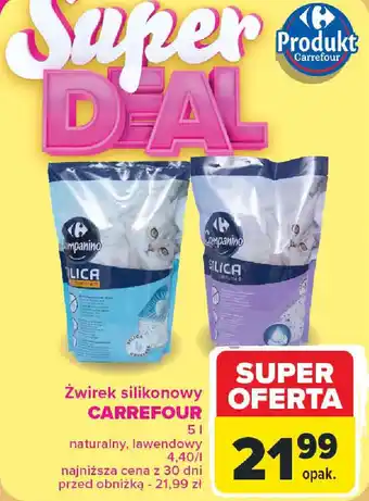 Carrefour Żwirek silikonowy CARREFOUR oferta