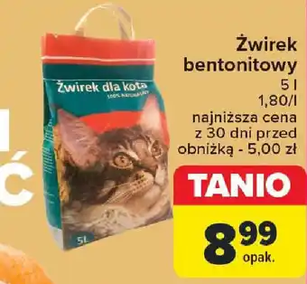 Carrefour Żwirek bentonitowy oferta