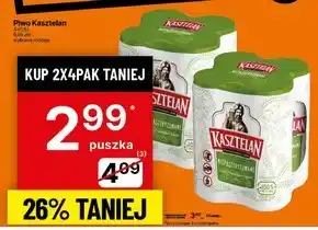 Delikatesy Centrum Kasztelan Piwo jasne niepasteryzowane 500 ml oferta