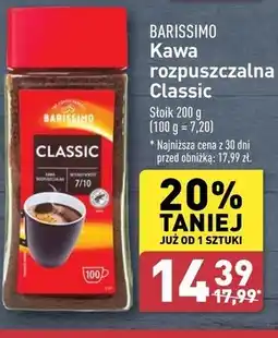 ALDI Kawa rozpuszczalna Barissimo oferta