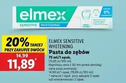 Lidl elmex Sensitive Whitening Pasta do zębów z aminofluorkiem 75 ml oferta