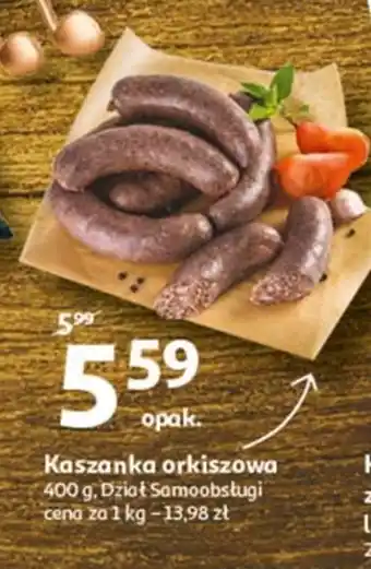 Auchan Kaszanka orkiszowa 1 SZT 400 G oferta