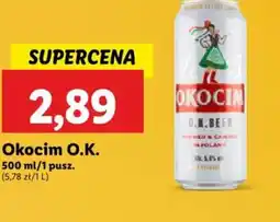 Lidl Piwo Okocim O.K. oferta