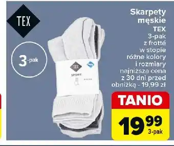 Carrefour Skarpety męskie Tex oferta