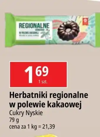 E.Leclerc Herbatniki regionalne w polewie kakaowej Cukry Nyskie oferta