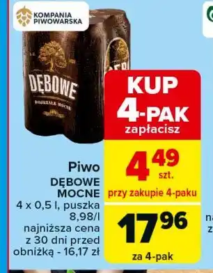 Carrefour Piwo Dębowe Mocne oferta