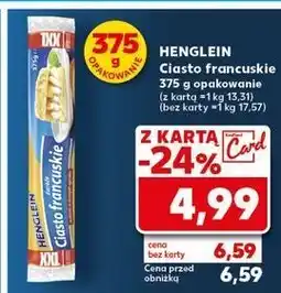 Kaufland Ciasto francuskie xxl Henglein oferta