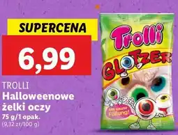 Lidl Halloweenowe żelki oczy oferta
