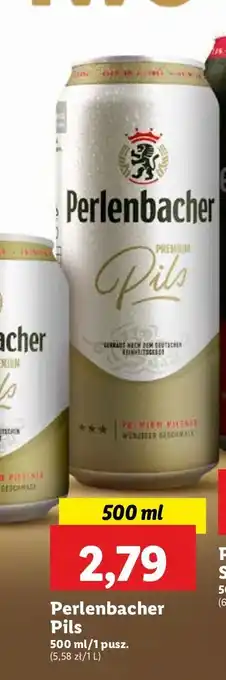 Lidl Piwo Perlenbacher Pils oferta