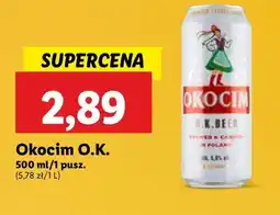 Lidl Piwo Okocim O.k. Beer oferta