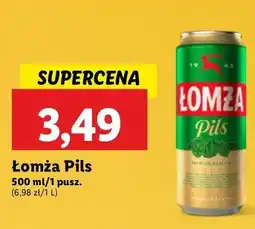 Lidl Piwo Łomża Pils oferta