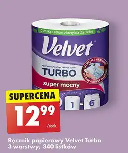 Biedronka Ręcznik papierowy Velvet Turbo oferta