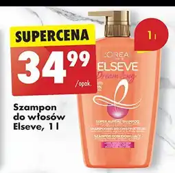 Biedronka Szampon odbudowujący keratyna roślinna witaminy olejek rycynowy L'oreal Elseve Dream Long oferta
