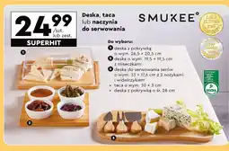 Biedronka Deska do serwowania ze sztućcami serów Smukee Kitchen oferta