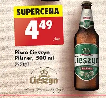 Biedronka Piwo Cieszyn Pilsner oferta