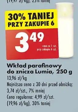 Biedronka Wkład parafinowy 250 g 70 h Lumia oferta