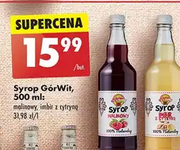 Biedronka Syrop imbirowy Górwit oferta
