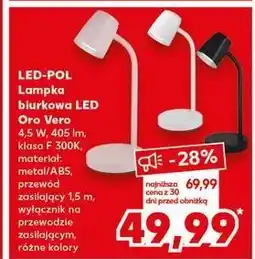 Kaufland Lampka biurkowa oro vero Led-Pol oferta