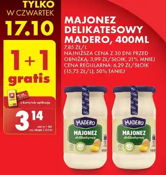 Biedronka Majonez delikatesowy Madero oferta