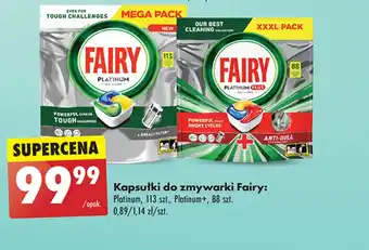 Biedronka Kapsułki do zmywarki Fairy oferta