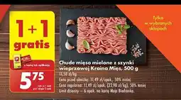 Biedronka Mięso mielone z szynki wieprzowej Kraina mięs oferta