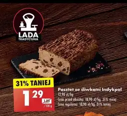 Biedronka Pasztet ze śliwkami Indykpol oferta