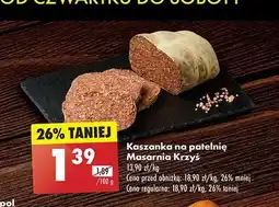 Biedronka Kaszanka na patelnię Masarnia krzyś oferta