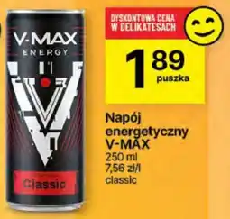 Delikatesy Centrum Napój energetyczny V-MAX oferta